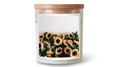 Sunflowers candle