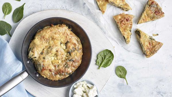 Anna Polyviou's classic spanakopita