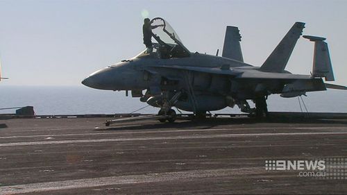 The Super Hornet jets are a key weapon in the fight against ISIL. (9NEWS)