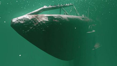 Flinders University maritime archaeologists have used modern sonar technology to give the world the first look at a submarine hidden on the ocean floor for 80 years.