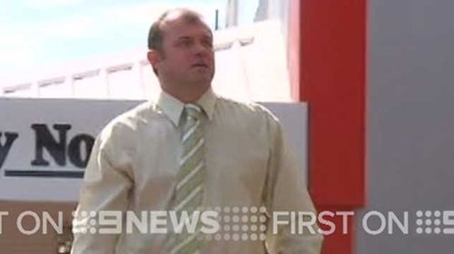 Former NRL player Craig Field outside Lismore Court. (9NEWS)