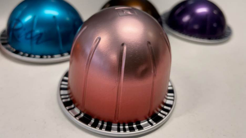 The latest pod Nespresso pod makes 535ml of coffee from one capsule.