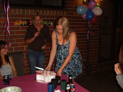This photo was taken at Ricki-Lee's 21st birthday, when she spent the whole day crying cause she was so anxious.