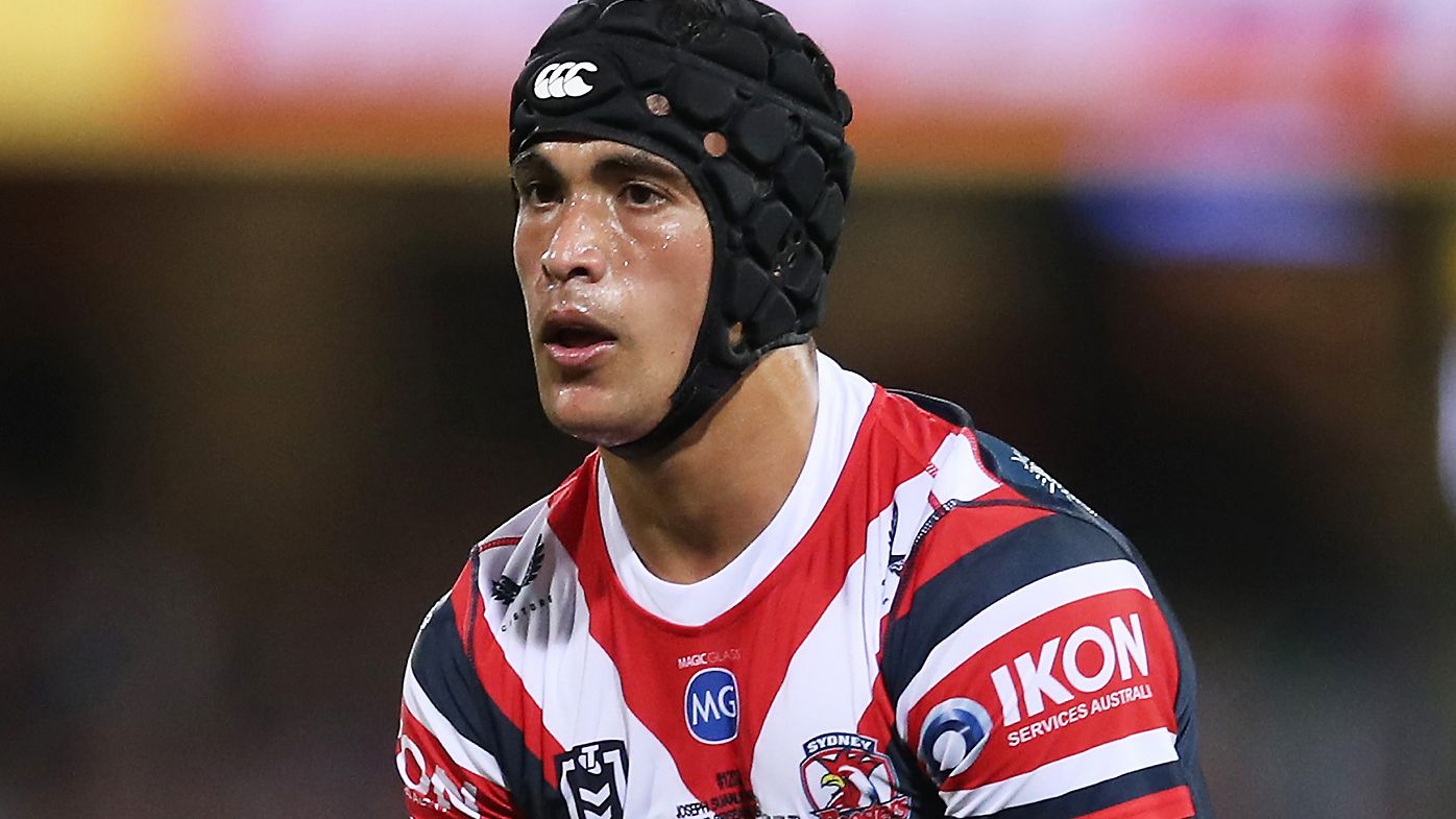 Joseph Suaalii made his NRL debut for the Roosters 