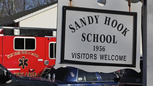 Twenty first grade children were murdered in 2012's Sandy Hook School shooting. (AAP)