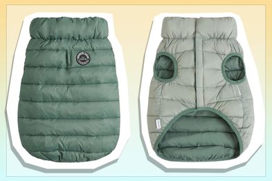 9PR: Country Road Recycled Alpine Reversible Puffer Vest, Sage