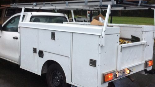 The tradie's ute was stolen along with nearly $4000 worth of tools. Picture: 9NEWS