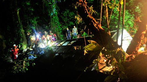 At least 49 killed after Brazil tour bus plunged into ravine