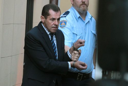 Mark Caleo chose not to look at anyone who gave statements in court today. Picture: AAP