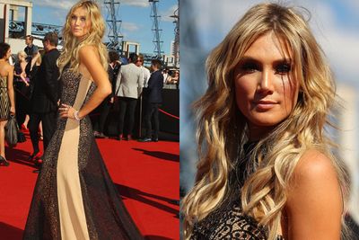 Cascading blonde locks? Sexy mesh? Pop star pout?<br/><br/>We're crowning Delta Goodrem queen of the ARIAs red carpet. <br/>