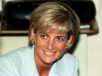 Diana, Princess of Wales, at the Royal Brompton Hospital where she visited Cystic Fibrosis patients the same year as her death.