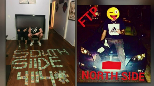 The Facebook pages of purported youth gangsters show photos they've uploaded that appear to boast of their actions.