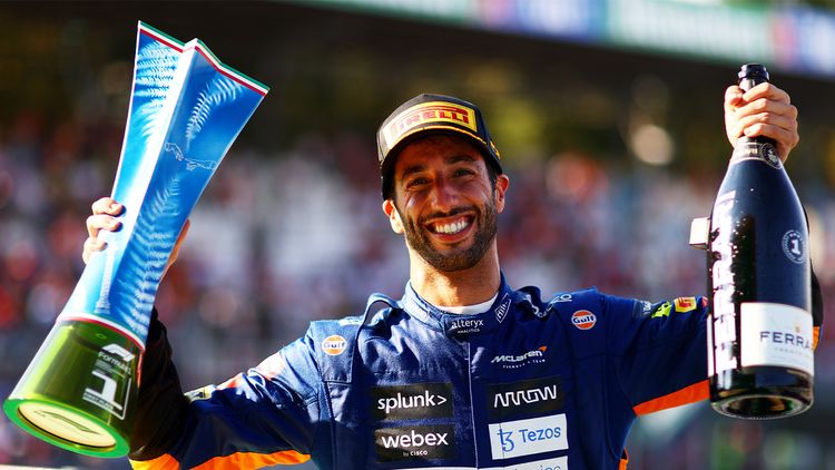 Ricciardo: Surreal to have Monza F1 trophy next to Senna's at MTC