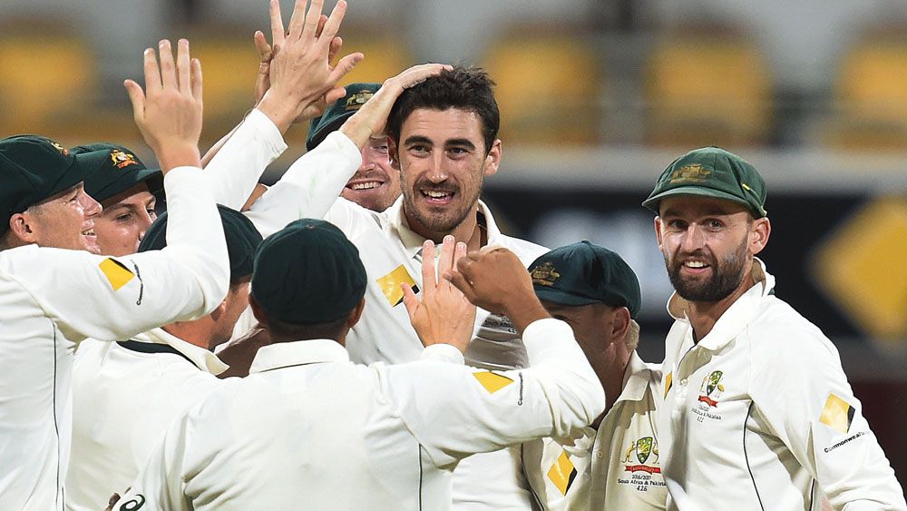 Mitchell Starc proved his worth again at the Gabba. (AAP)