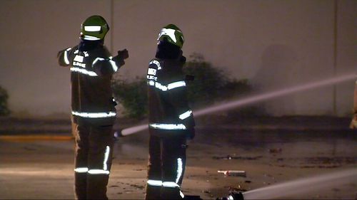 Fire crews were forced to return in the early hours of the morning, working to extinguish the new blaze.