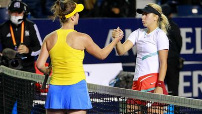 Elina Svitolina of Ukraine defeats Anastasia Potapova of Russia in patriotic display