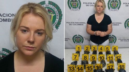Sainsbury was caught with 5.8kg of cocaine in her suitcase. (Supplied)
