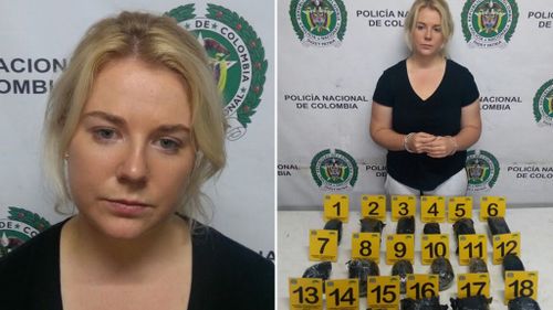 The South Australian was caught with cocaine in her suitcase in Bogota. (Supplied)