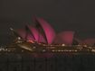 Sydney Opera House sails glow pink in honour of Olivia Newton-John.