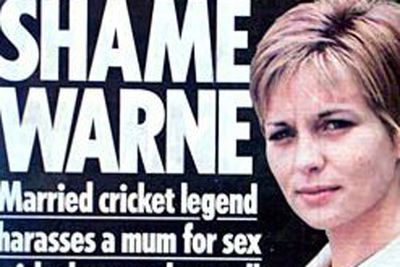 In 2005, while married to Simone, Warnie was sacked as Vice Captain of the Aussie Cricket Team... and all for bombarding Brit nurse Donna Wright with dirty phone calls. <br/><br/>After meeting the sports star in a Leicester club, he begged the mum-of-one to head back to his hotel room after shoving his key in her back pocket. <br/><br/>And although Donna tried to push off his boozy advances, Warnie's dirty calls continued. <br/><br/>Source: The Mirror