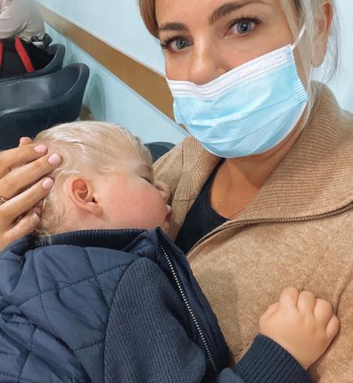 Fiona Falkiner has shared the heartbreaking details about her toddler 'choking' and falling unconscious in a Melbourne hotel room