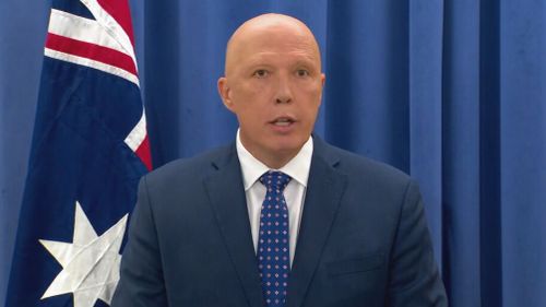 The new leader of the Liberals, Peter Dutton, is giving his first press conference at the helm of the party.