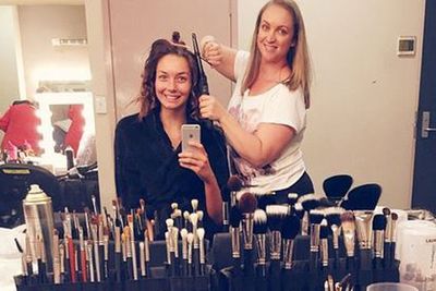 @therickilee: "Getting my grand final glam on with my girl @laurenmcnicolboland who has made me feel beautiful every single week!!! THANK YOU @dancingau."