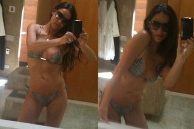 Demi Moore pretty much lived on Twitter in 2010. These bikini snaps got her plenty of attention.