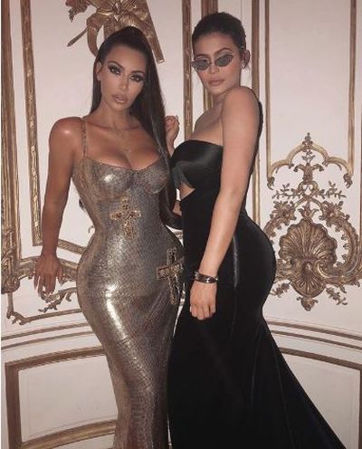 Kim Kardashian and Kylie Jenner at the 2018 Met Gala' Heavenly Bodies: Fashion and the Catholic Imagination'