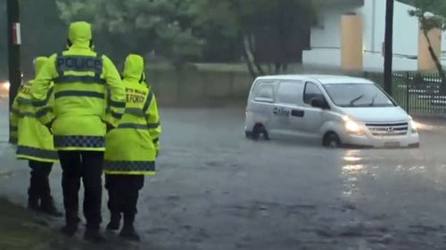 Sydneysiders battled the deluge during yesterday's storm.