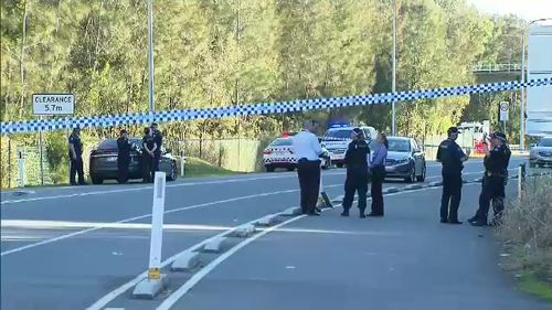 Police are now hunting the men, who are believed to be travelling in a gold or silver hatchback vehicle. Picture: 9NEWS.