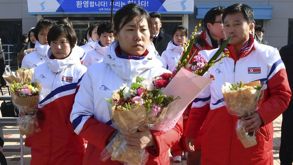 Tensions on the rise between North and South Korea for the Winter Olympics, says Tony Jones