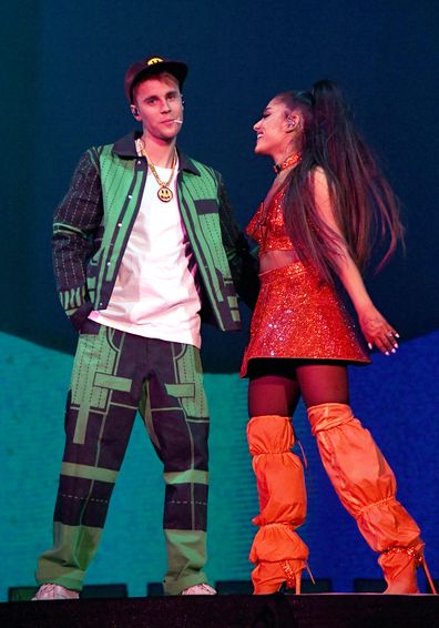 Justin Bieber and Ariana Grande perform at Coachella