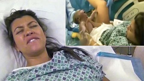Watch: Kourtney Kardashian airs her daughter's graphic birth on TV