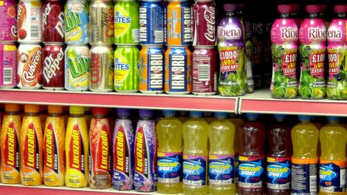 Fruit juices and carbonated drinks are in the firing line in the AMA's proposed sugar tax. (AAP)