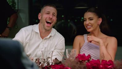 EMBARGO 9PM 6/4/24 MAFS 2025 Reunion Dinner Party Rhi and Jeff 