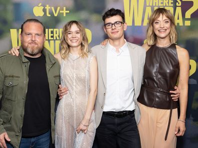 Axel Stein, Lea Drinda, Leo Simon and Heike Makatsch