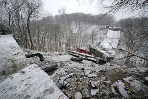Effondrement d'un pont Pittsburgh, États-Unis 28 janvier 2022