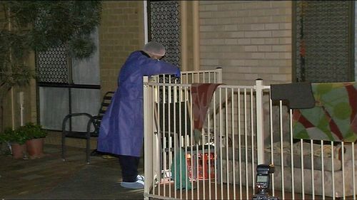 The victim was left with a broken arm, a fractured nose and a serious stab wound to the chest. Picture: 9NEWS