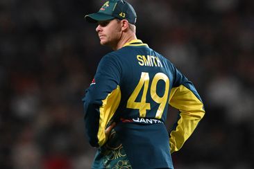 Australian star Steve Smith in the field during a T20 match against New Zealand.