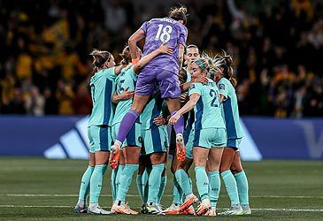 Who scored two of Australia's four goals in the Matildas' final 2023 FIFA Women's World Cup group match?