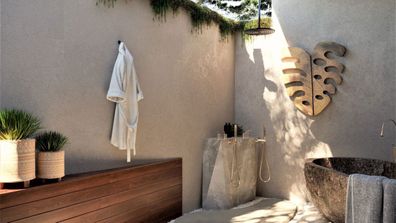 Natural outdoor shower chic design queensland listing property Domain