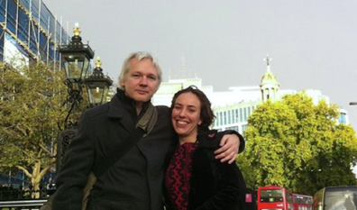 The couple met and fell in love during his time in the Ecuador Embassy in London.