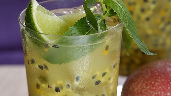 Passionfruit caipirinha