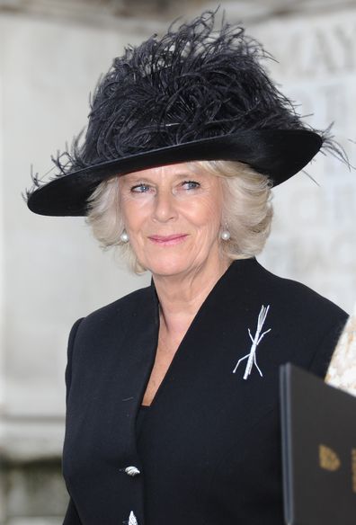 LONDON, ENGLAND - NOVEMBER 20:  Camilla, Duchess Of Cornwall attends a service of thanksgiving for Lady Soames at Westminster Abbey on November 20, 2014 in London, England.  (Photo by Stuart C. Wilson/Getty Images)