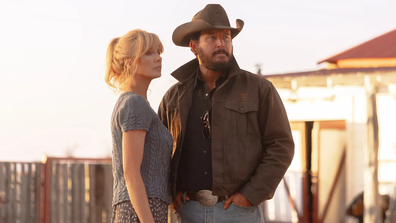 Kelly Reilly and Cole Hauser in Yellowstone spin-off Dutton Ranch