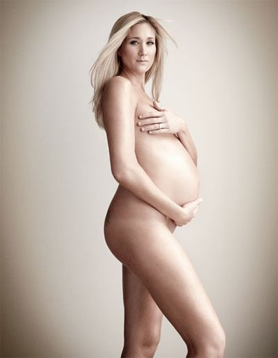 While Kerri Walsh Jennings starred in 2013 while eight months pregnant.