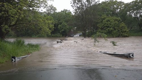 Floodwaters in the Gold Coast