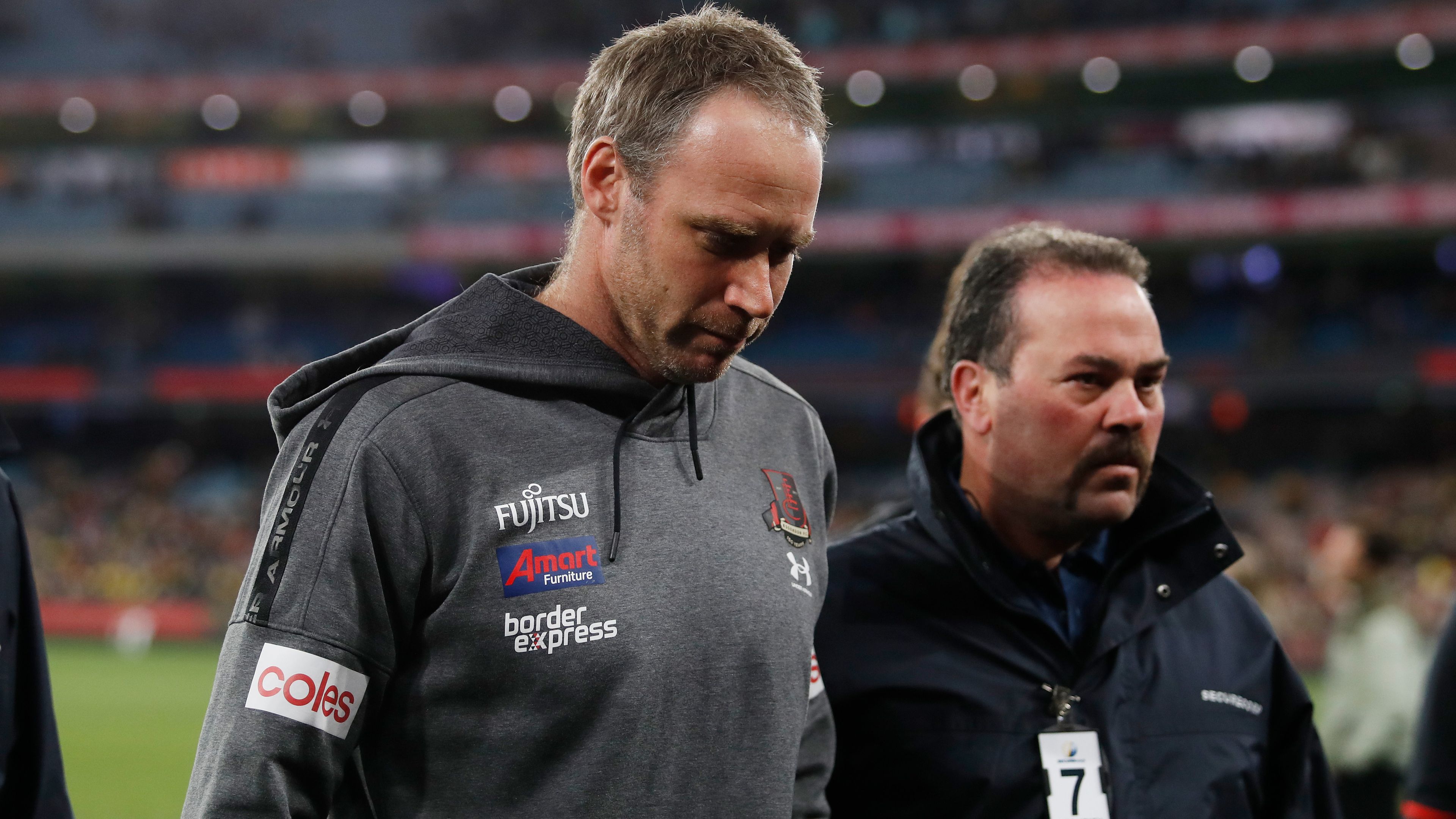 Bombers bosses 'need to leave' after 'throwing' coach Ben Rutten 'under the bus'