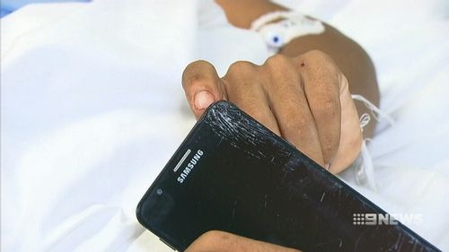 The 17-year-old said he was distracted by his mobile phone. (9NEWS)